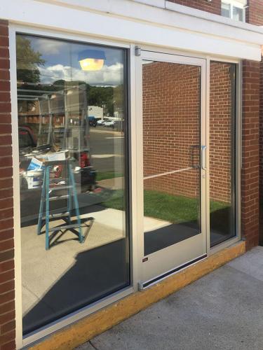 Commercial Glass Entryway - after