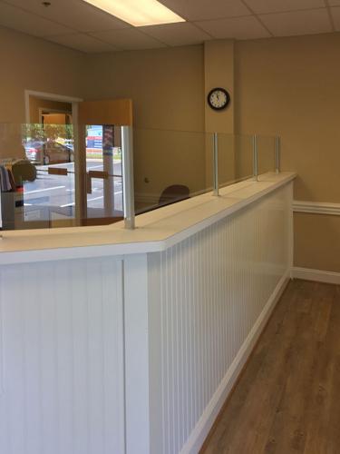 Commercial Office Front Desk Partition 01