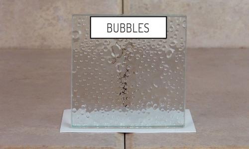 Browns Glass Shop Pattern Glass Shower Enclosure Cabinet Door - Bubbles