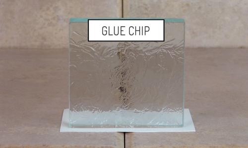 Browns Glass Shop Pattern Glass Shower Enclosure Cabinet Door - Glue Chip