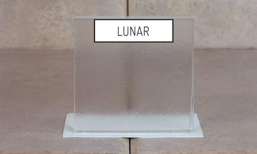 Browns Glass Shop Pattern Glass Shower Enclosure Cabinet Door - Lunar