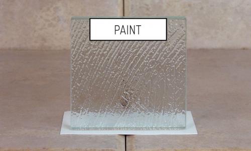 Browns Glass Shop Pattern Glass Shower Enclosure Cabinet Door - Paint