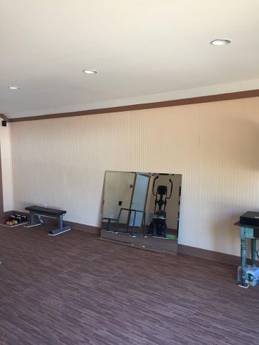 Residential Gym Wall Mirror - before