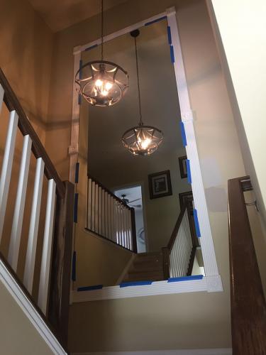 Residential Mirror Stairway Install - after 01