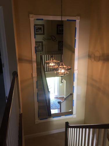 Residential Mirror Stairway Install - after 02