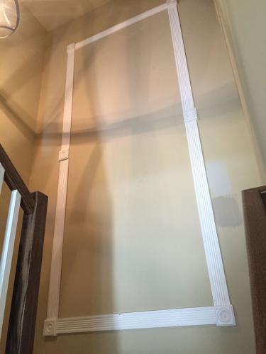 Residential Mirror Stairway Install - before